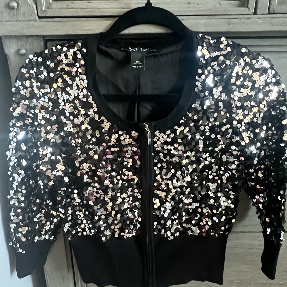 Women's Black Sequin Jacket